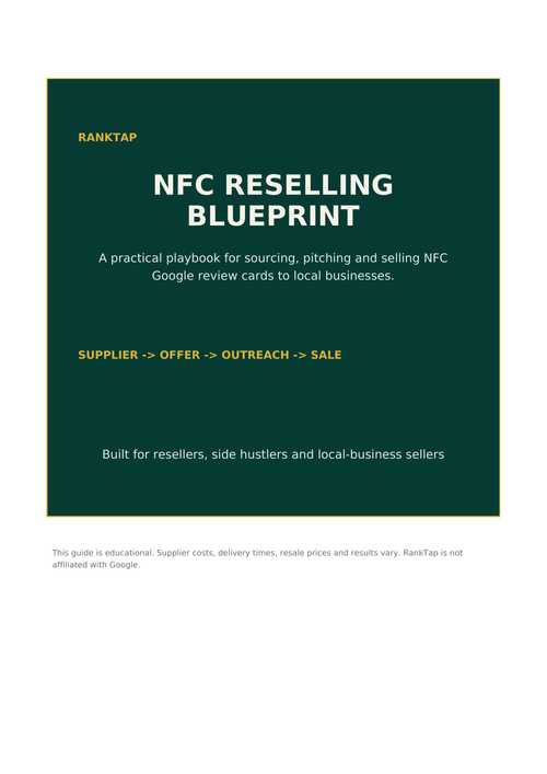 RankTap Supplier and NFC Reselling Guide Bundle